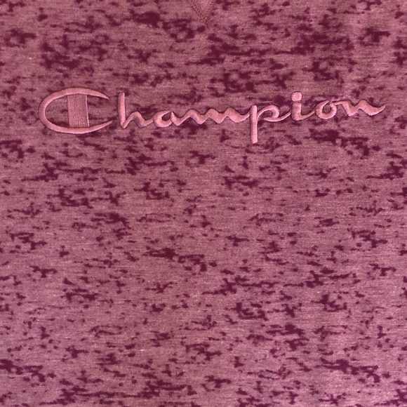 Purple merle Champion logo long sleeve tee shirt - Picture 2 of 7